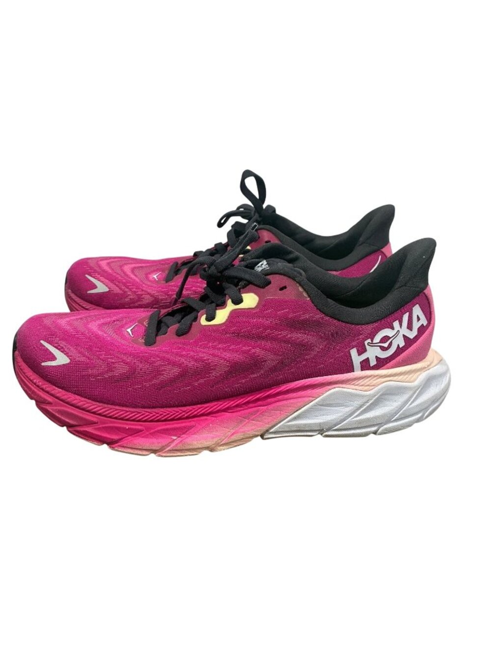 Hoka Arahi 6 Womens Running Shoes Festival Fuchsia/Impala Pink Size 8.5B Light